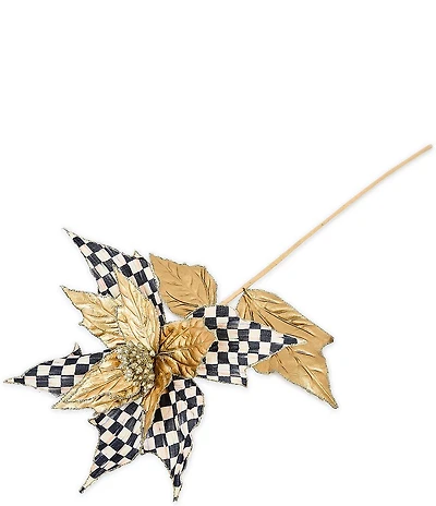 MacKenzie-Childs Holiday Collection Courtly Noel Poinsettia Stem