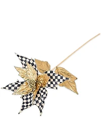MacKenzie-Childs Holiday Collection Courtly Noel Poinsettia Stem