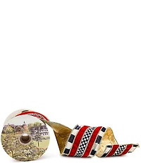 MacKenzie-Childs Holiday Collection Courtly Regal Red 4#double; Ribbon