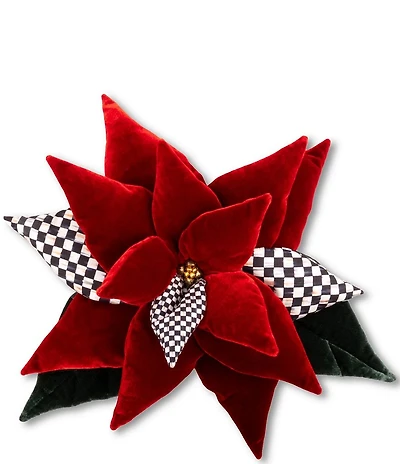 MacKenzie-Childs Holiday Collection Large Velvet Poinsettia