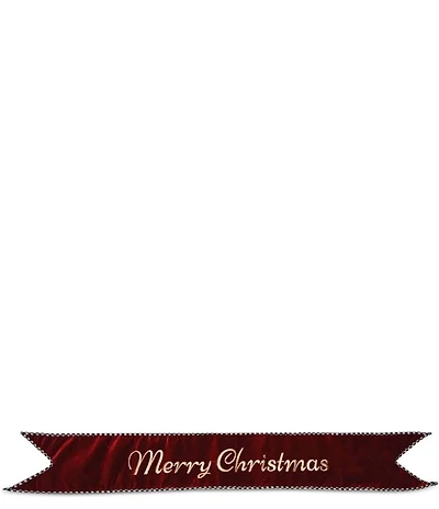 MacKenzie-Childs Holiday Collection #double;Merry Christmas#double; Velvet Banner