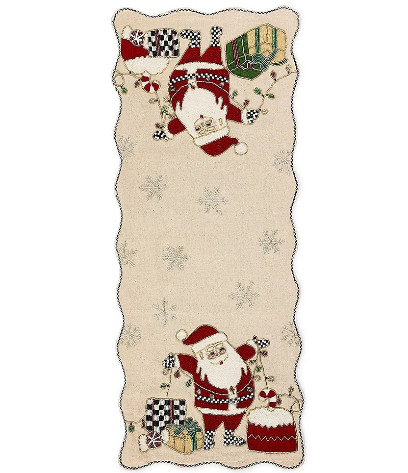 MacKenzie-Childs Santa Table Runner