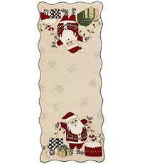 MacKenzie-Childs Holiday Collection Santa Table Runner