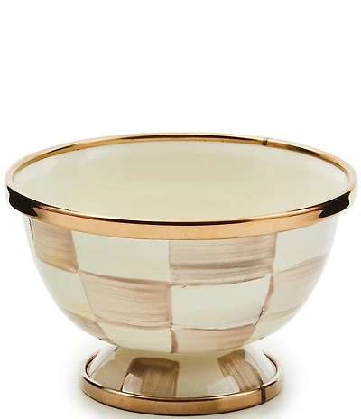 MacKenzie-Childs Check Enamel Little Sugar Bowl