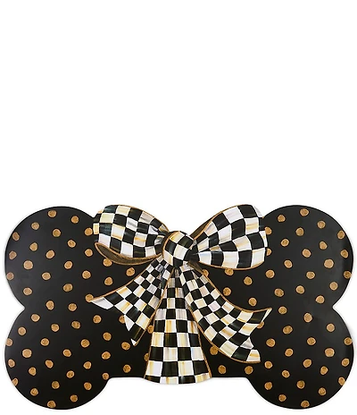 MacKenzie-Childs Pet Collection Courtly Check® Bow Puppy Placemat