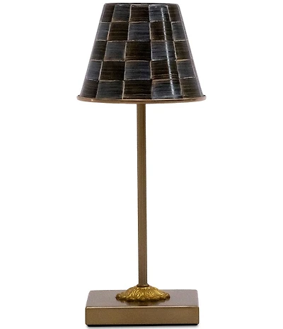 MacKenzie-Childs Sophisticheck LED Rechargeable Cafe Table Lamp