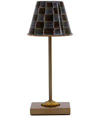MacKenzie-Childs Sophisticheck LED Rechargeable Cafe Table Lamp