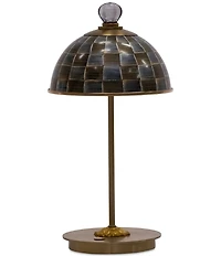 MacKenzie-Childs Sophisticheck LED Rechargeable Dome Table Lamp