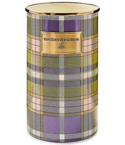 MacKenzie-Childs Tartan Enamel Utensil Holder