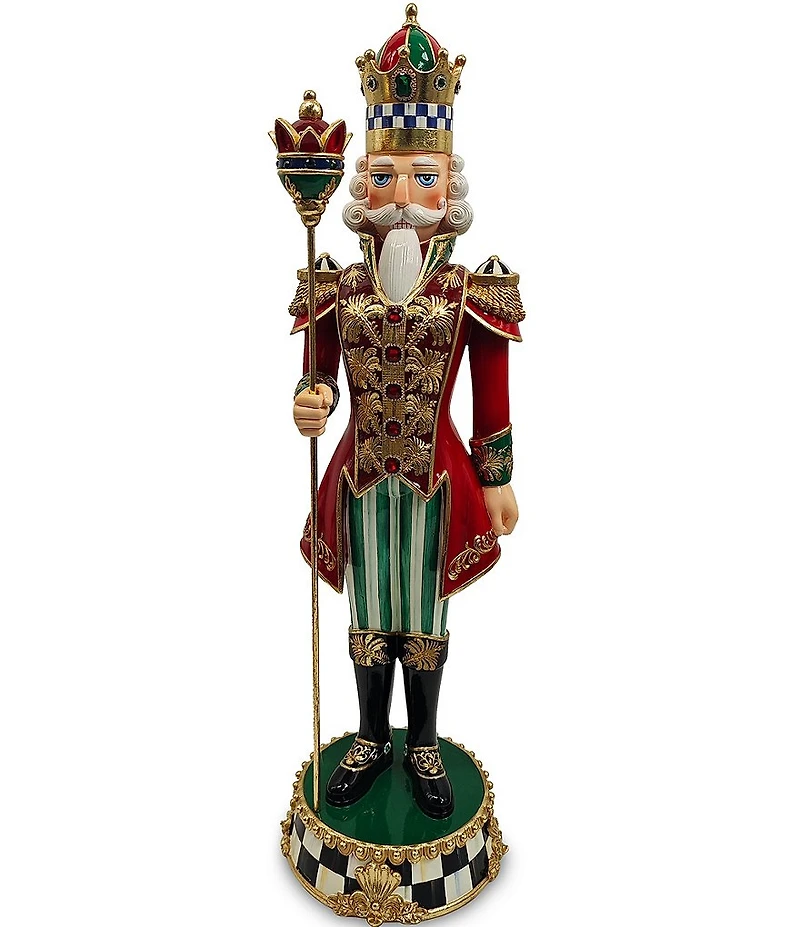 MacKenzie-Childs Timeless Tartan Nutcracker King Figurine