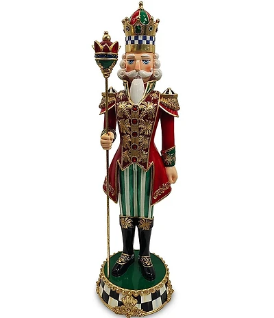 MacKenzie-Childs Timeless Tartan Nutcracker King Figurine