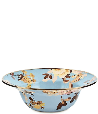 MacKenzie-Childs Wild Rose Enamel 12#double; Serving Bowl