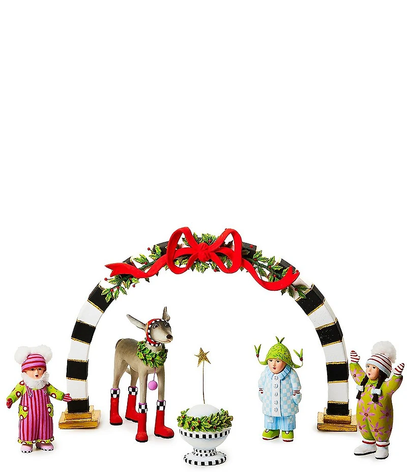 MacKenzie-Childs x Patience Brewster Holiday Collection Carolers 6-Piece Set