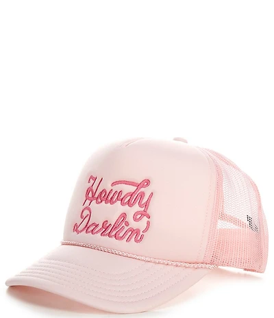 Madley Girls Howdy Darlin Embroidered Trucker Hat