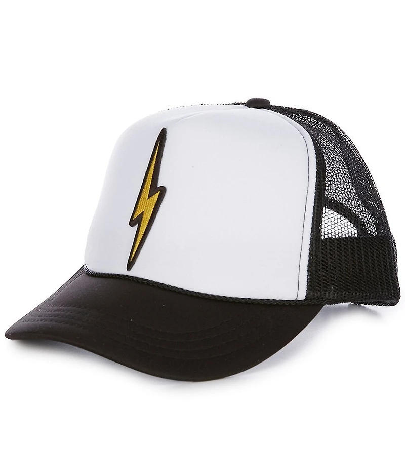 Madley Girls Lightning Bolt Patch Trucker Hat