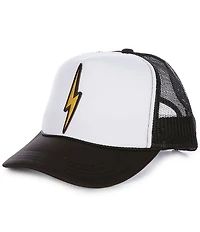 Madley Girls Lightning Bolt Patch Trucker Hat