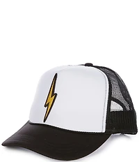 Madley Girls Lightning Bolt Patch Trucker Hat