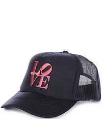 Madley Girls Love Embroidered Trucker Hat