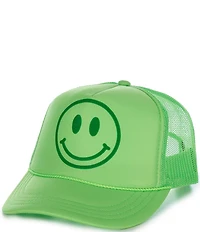 Madley Girls Mono Smiley Trucker Hat