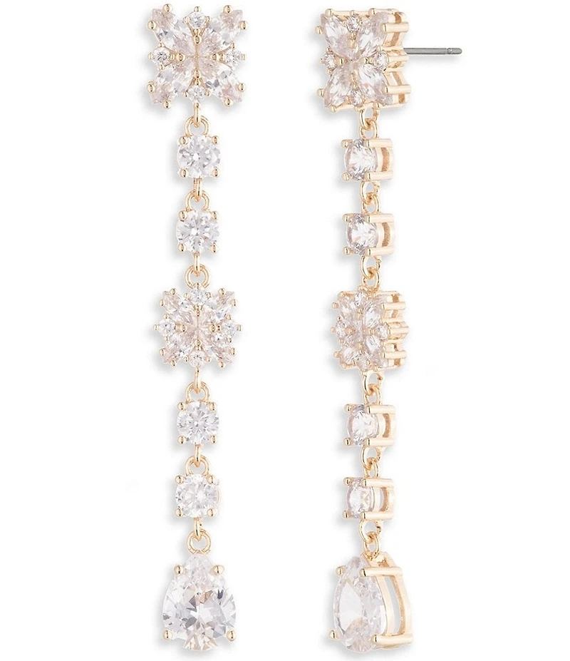 Marchesa Crystal Linear Drop Earrings