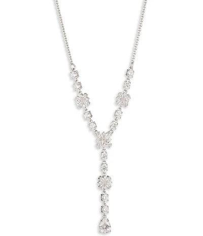 Marchesa Crystal Y Necklace