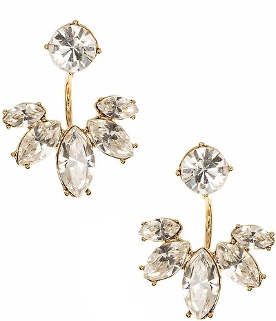 Marchesa Marquis Floater Crystal Ear Jacket Earrings