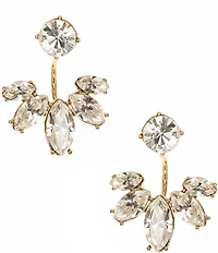 Marchesa Marquis Floater Crystal Ear Jacket Earrings