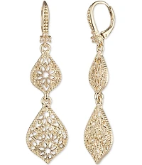 Marchesa Medium Filigree Double Linear Earrings