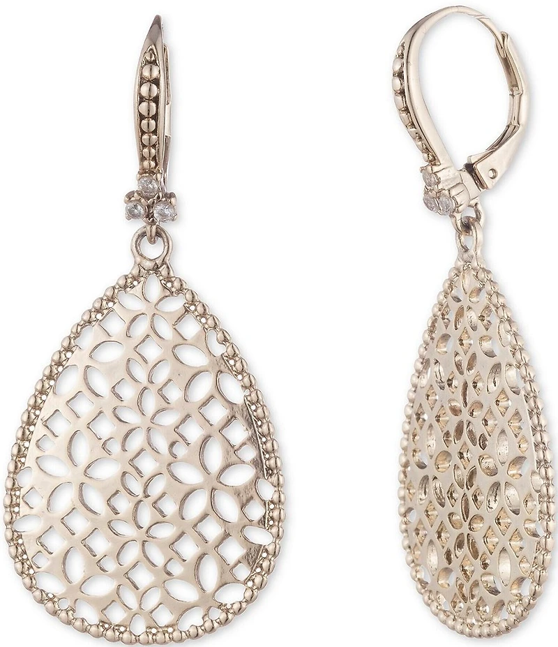 Marchesa Medium Filigree Orbital Drop Earrings