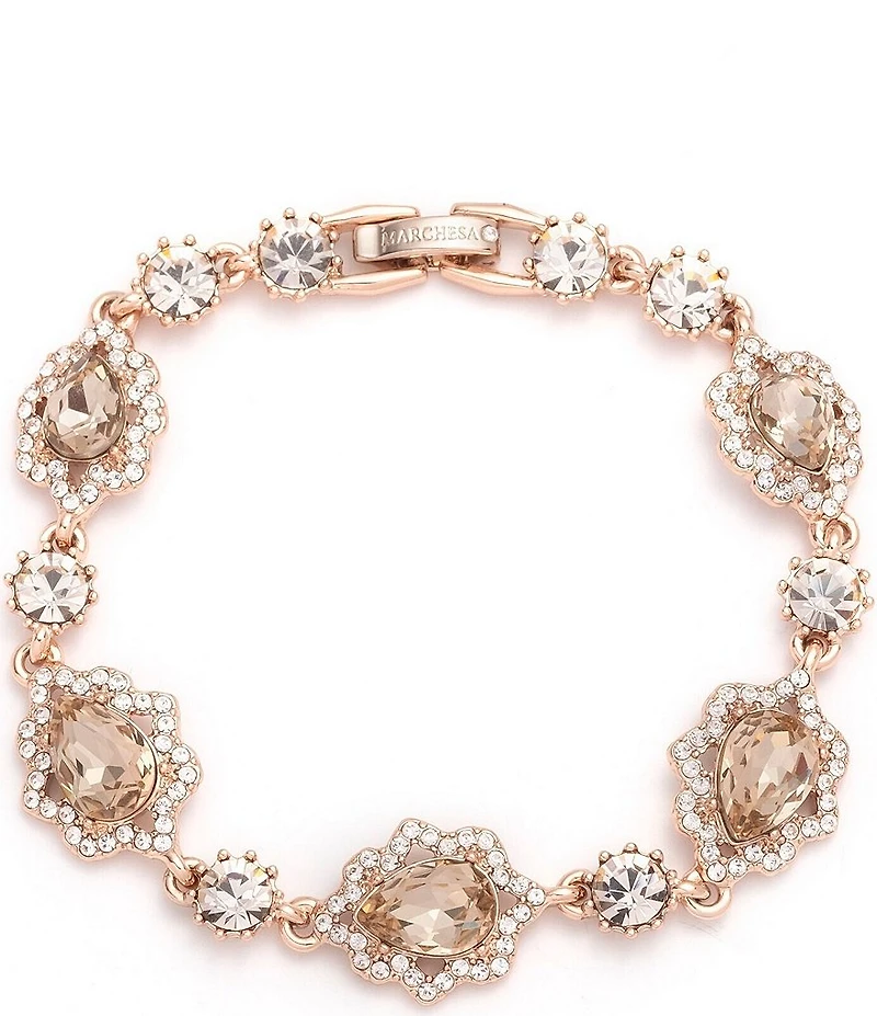 Marchesa Pear Stone Crystal Line Bracelet