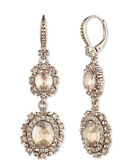 Marchesa Tonal Crystal Double Linear Earrings