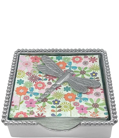 Mariposa Dragonfly Beaded Collection Napkin Box