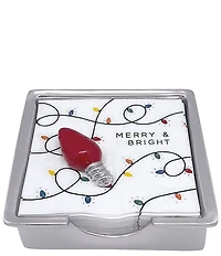 Mariposa Red Bulb Signature Collection Napkin Box Set