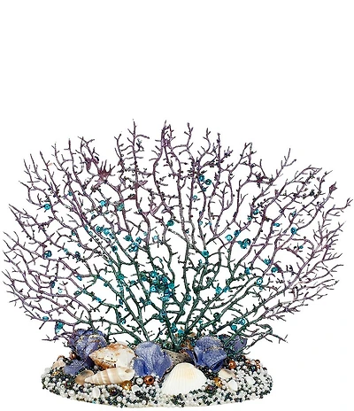 Mark Roberts Beaded Coral With Seashells Tabletop Decor, Set of 3