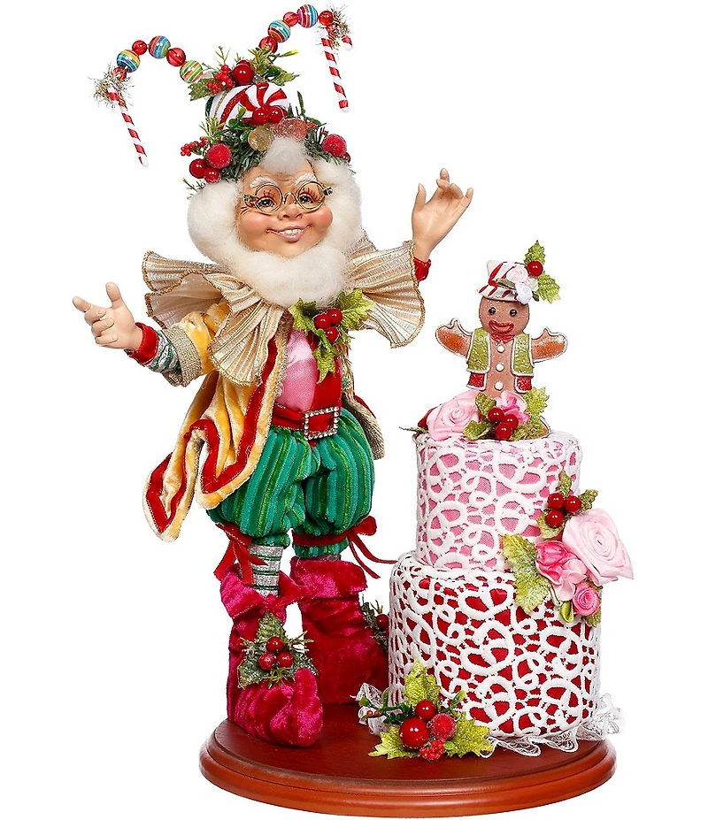 Mark Roberts Candied Cake Elf Scene Figurine
