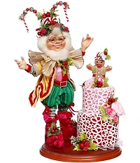 Mark Roberts Candied Cake Elf Scene Figurine