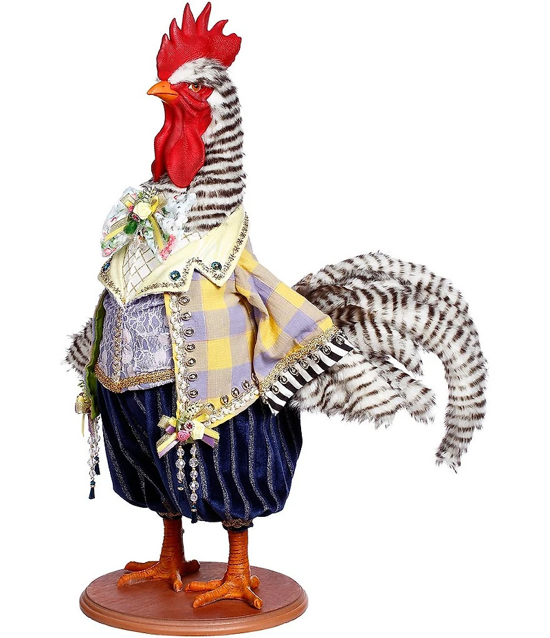 Mark Roberts Classic French Rooster Wood Stand Figurine