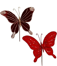 Mark Roberts Fairy Butterfly Stem Pick, Set of 12