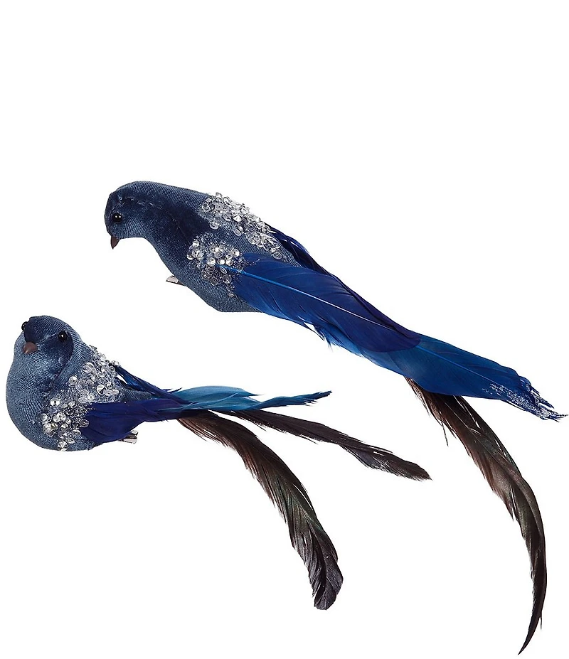 Mark Roberts Feather Bird with Clip, Set of 6