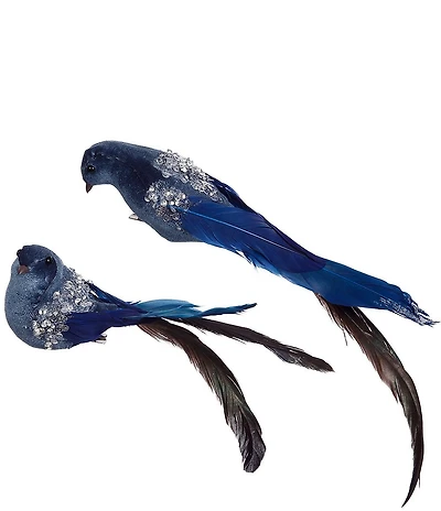 Mark Roberts Feather Bird with Clip, Set of 6