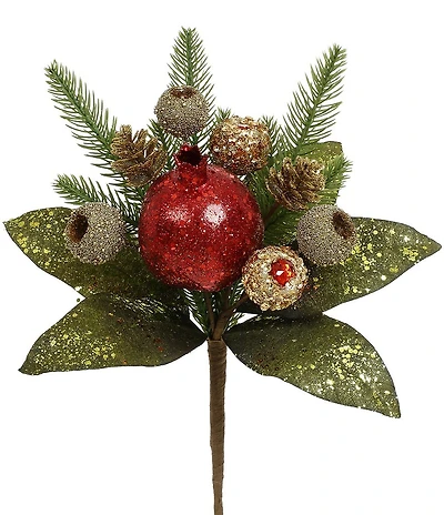 Mark Roberts Festive Pomegranate Pick 12#double;, Set of 6