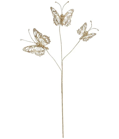 Mark Roberts Glitter Jewel Butterfly Spray Steam, Set of 12