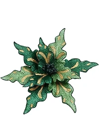 Mark Roberts Glitter Poinsettia Clip On
