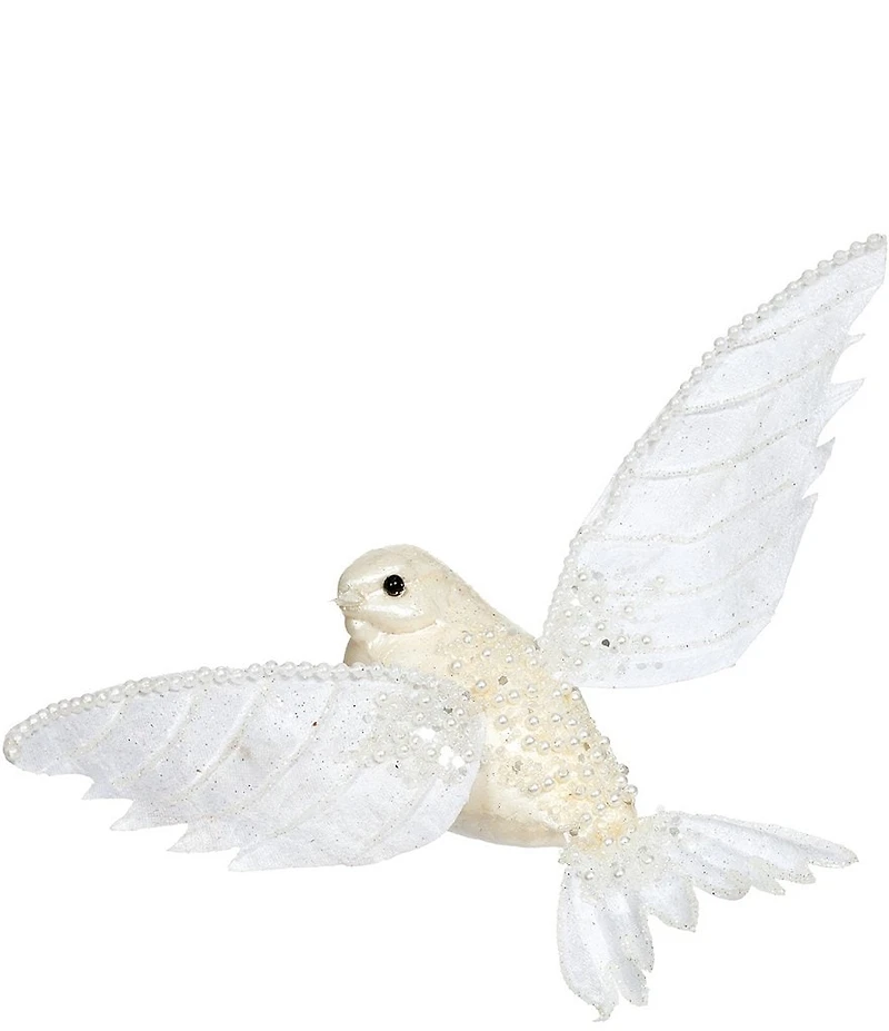Mark Roberts Glittered Bird With Clip, Set of 6