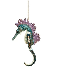 Mark Roberts Glittered Seahorse Ornament, Set of 6