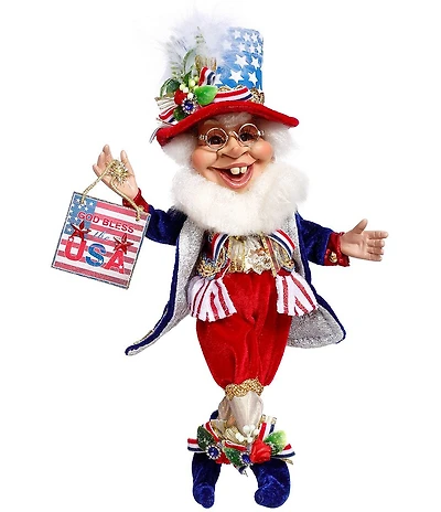 Mark Roberts God Bless The USA Elf Small Fairy Figurine