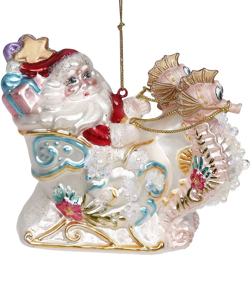 Mark Roberts Holiday Collection 6-Piece Santa on Seahorse Sleigh Set