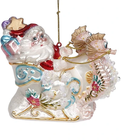 Mark Roberts Holiday Collection 6-Piece Santa on Seahorse Sleigh Set