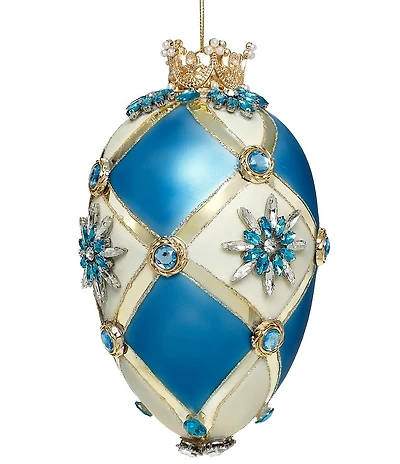 Mark Roberts Holiday Collection Faberge Jewel Egg Hanging Ornament
