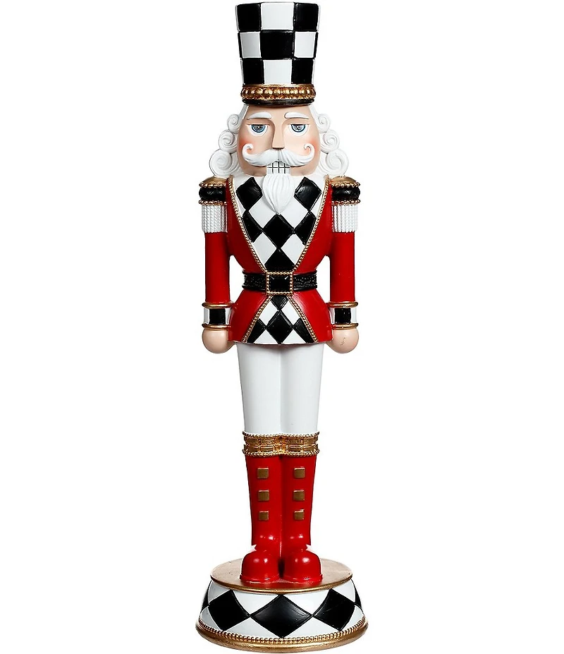 Mark Roberts Holiday Collection Ginger Bread Checkered Hat Nutcracker